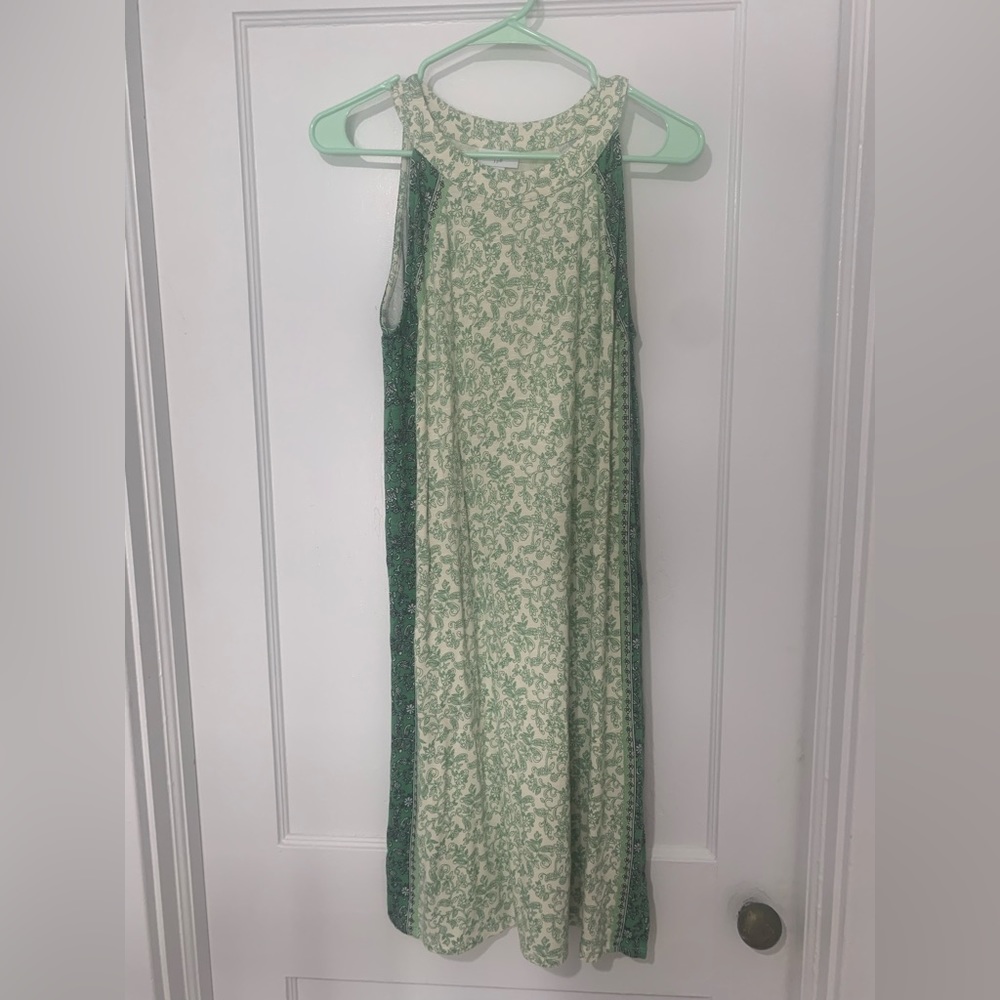 Size small JJill Green Sleeveless Dress NWOT